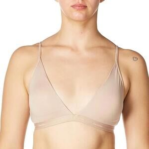 NWT Calvin Klein Women's Form to Body Lightly Lined Triangle Bralette, XL